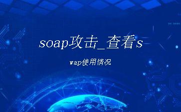 soap攻击_查看swap使用情况"