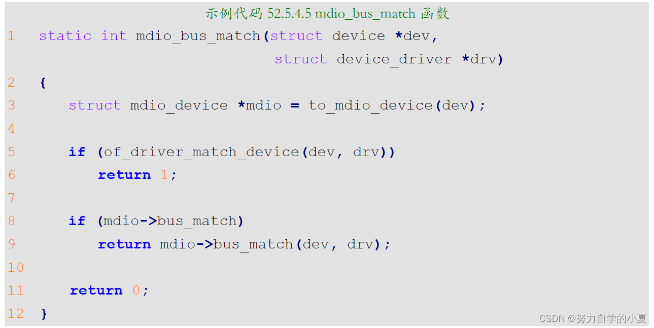 mdio_bus_match函数