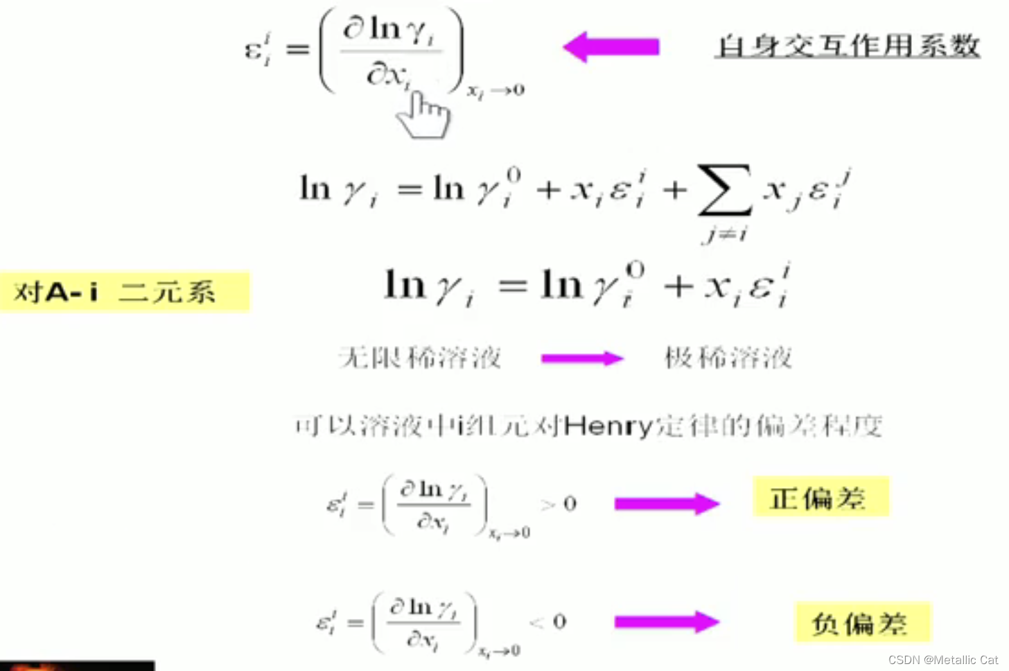 物理化学复习【2】-- 活度标准态转换与活度相互作用系数