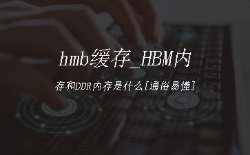hmb缓存_HBM内存和DDR内存是什么[通俗易懂]"