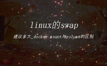 linux的swap建议多大_docker