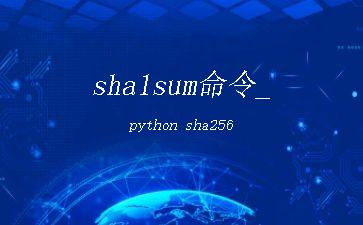 sha1sum命令_python