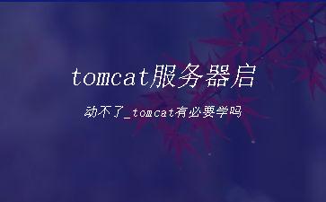 tomcat服务器启动不了_tomcat有必要学吗"